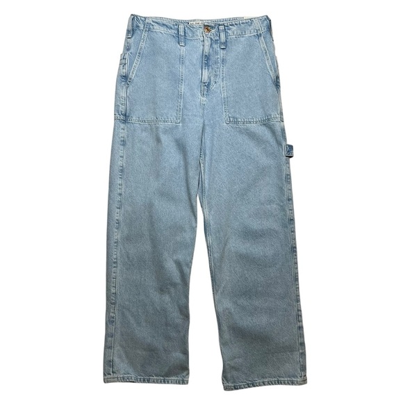 NEW Free People We The Free Major Leagues Mid Rise Cuffed Crop Jeans Size 29 - Picture 4 of 15